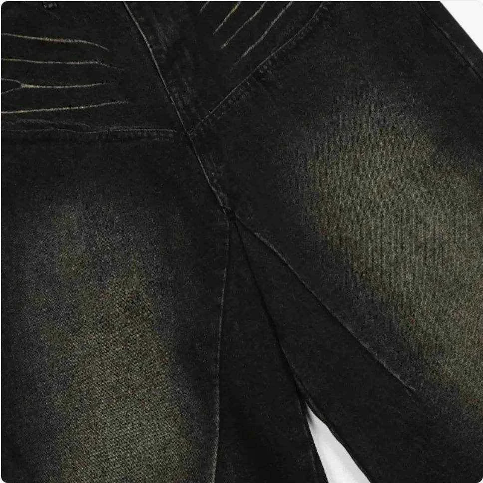 Solstik Men's Retro Washed Jeans -Classic Comfort & Style