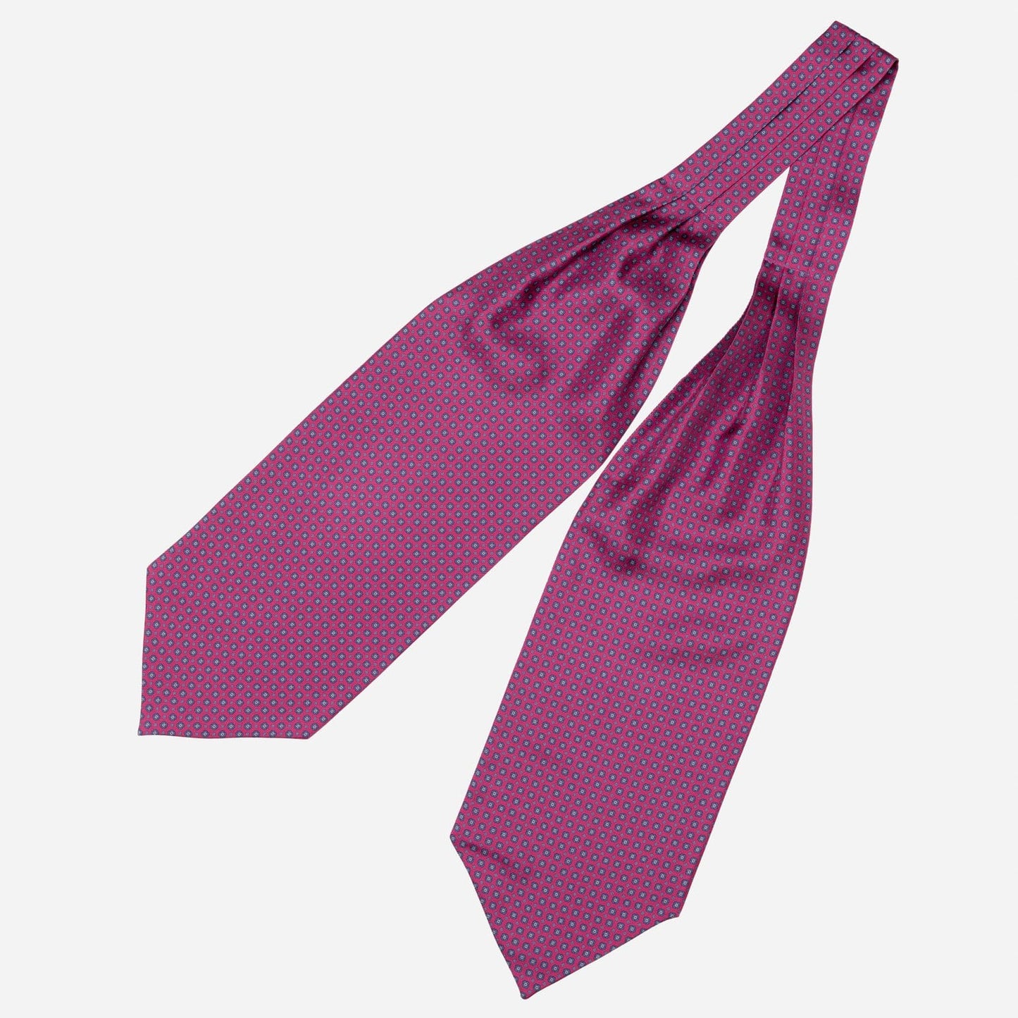 Navona - Silk Ascot Cravat Tie - Magenta - Solstik