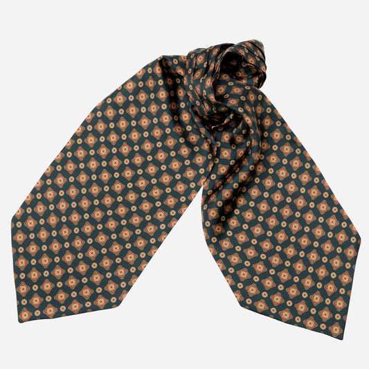 Barberini - Silk Ascot Cravat Tie - Forest - Solstik