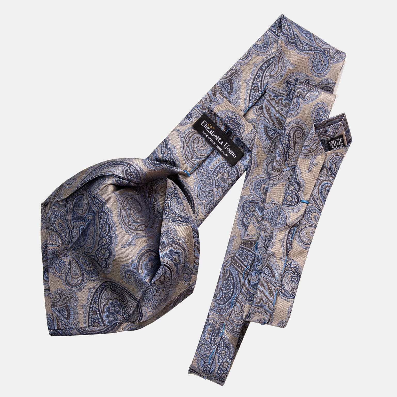 Cortina - Silk Jacquard Tie - Warm Pewter - Solstik