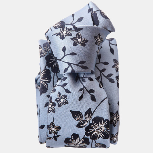 Silvio - Silk Jacquard Tie - Sky Blue - Solstik
