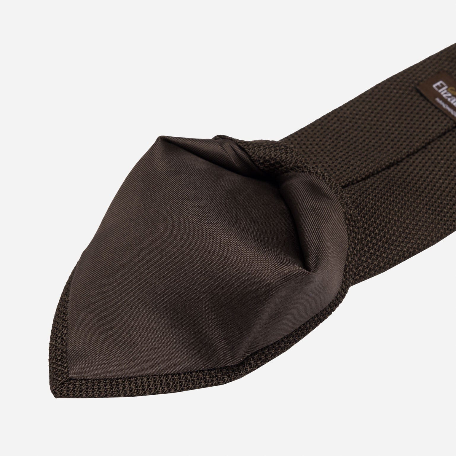 Mocha - Brown Silk Grenadine Tie - Solstik