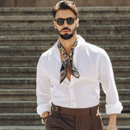 Capri - Silk Neckerchief - Yellow - Solstik