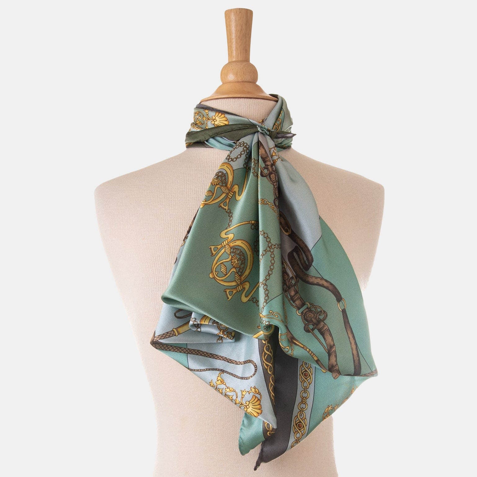 Gabriella - Silk Foulard - Laurel - Solstik