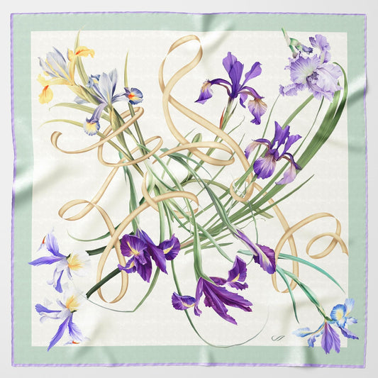 Susanna - Silk Foulard - Mint - Solstik