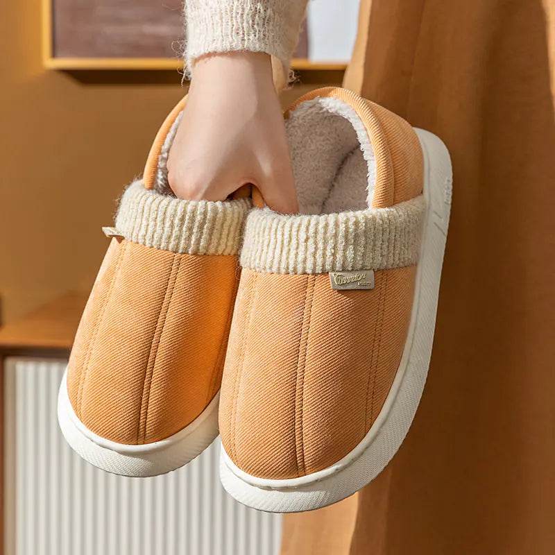 Women's Anti-Slip Cotton Slippers for Home Use - Solstik