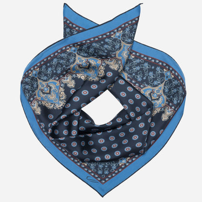 Filippo - Silk Neckerchief - Navy - Solstik