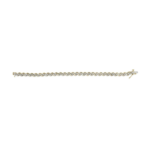 10k Gold 1.00 Cttw Diamond S-Link Bracelet - Solstik