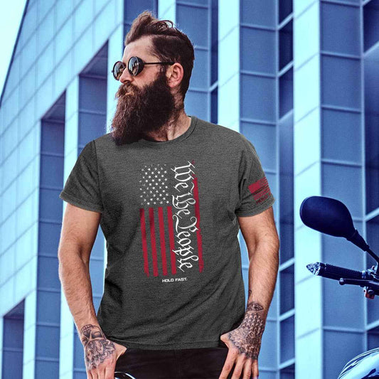 Mens T-Shirt We The People Flag