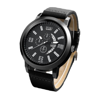 Men's Business Quartz Watch Set -Fashion Jewelry - Solstik