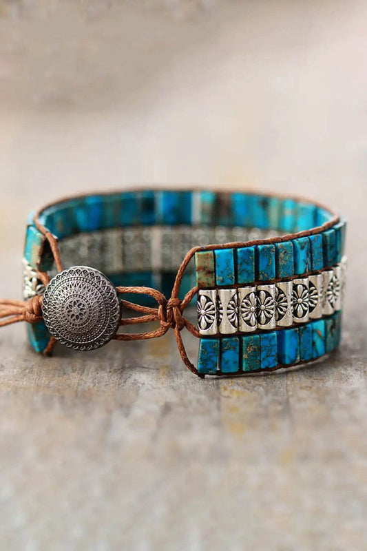 Artisan Crafted Triple Stone Bracelet - Solstik