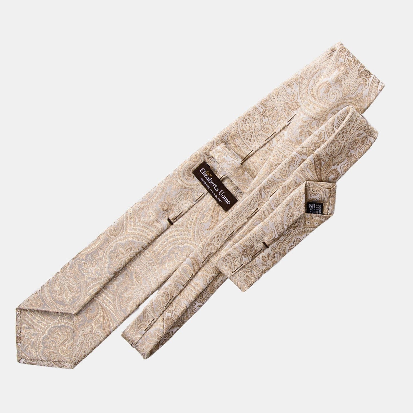 Montecarlo - Silk Jacquard Tie - Champagne - Solstik