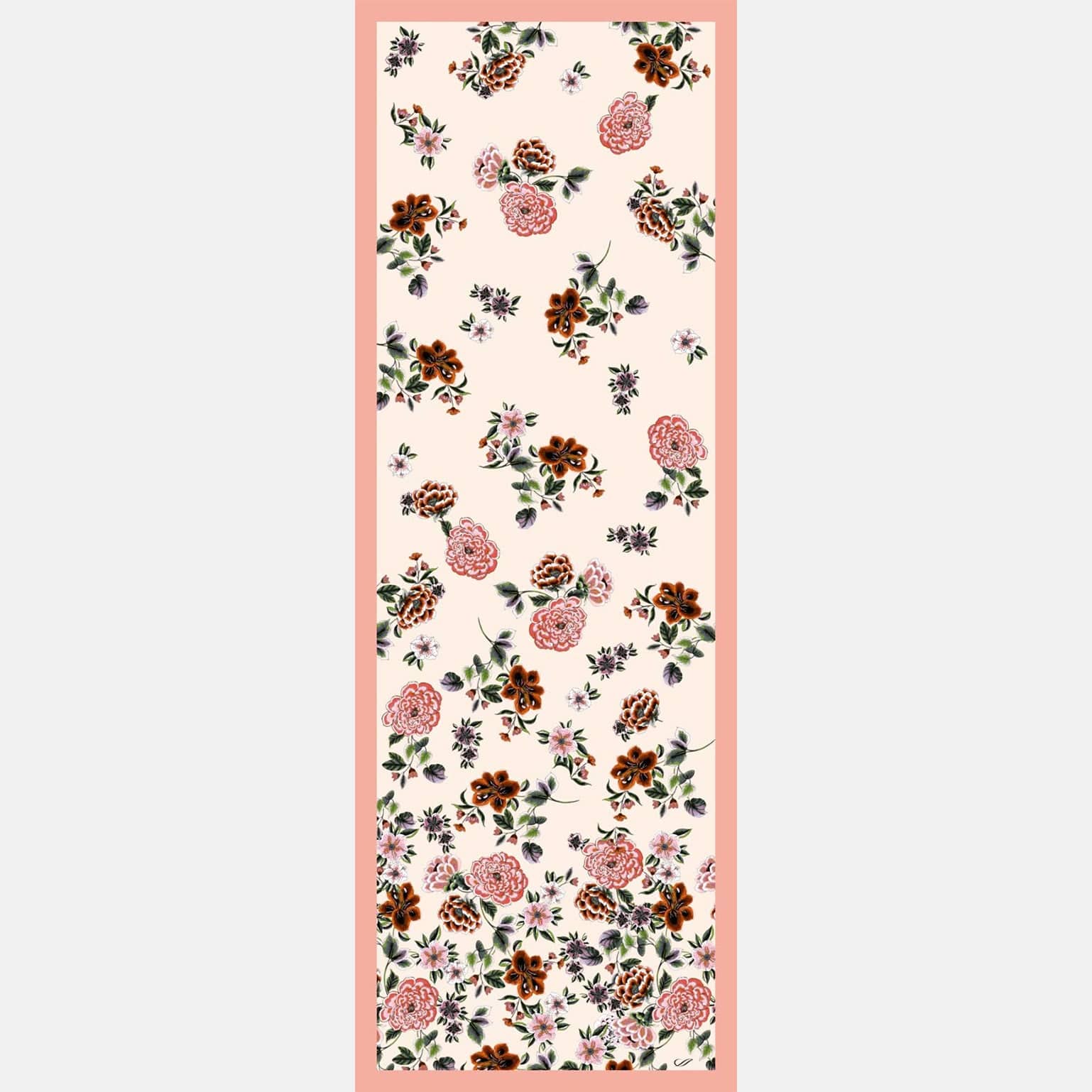 Bella - Silk Scarf Shawl - Rose - Solstik