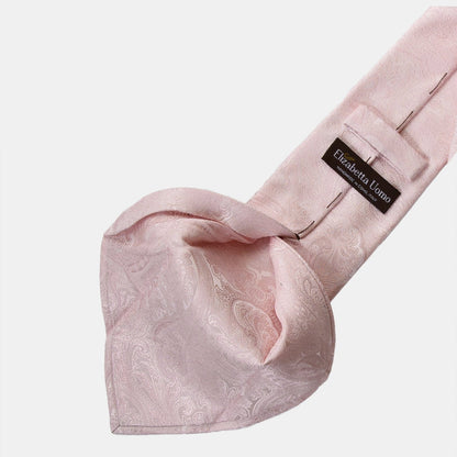 Montecarlo - Silk Jacquard Tie - Pink - Solstik
