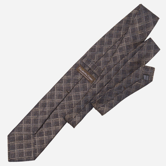 Empoli - Silk Jacquard Tie - Bronze - Solstik