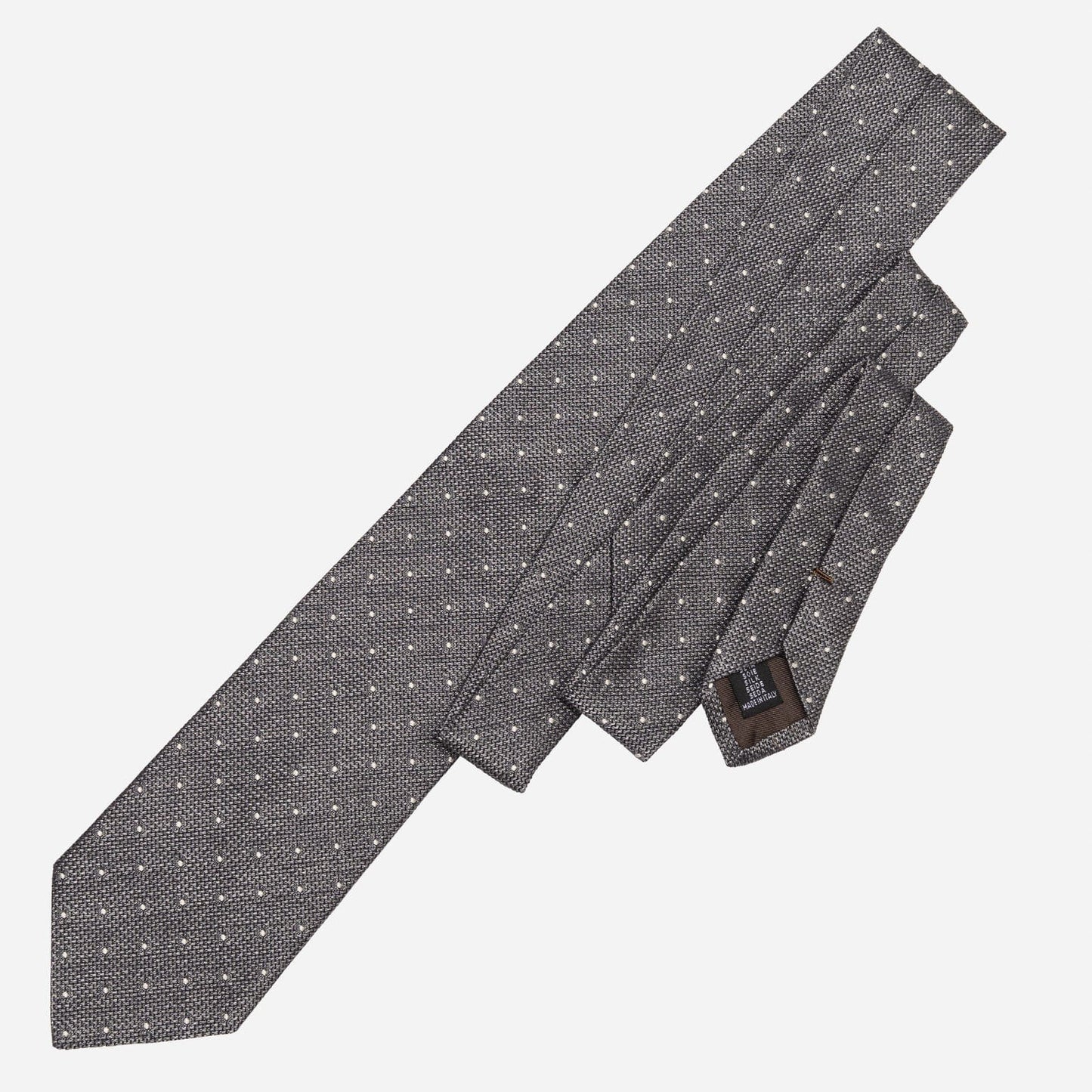 Mattei - Silk Grenadine Tie - Grey - Solstik