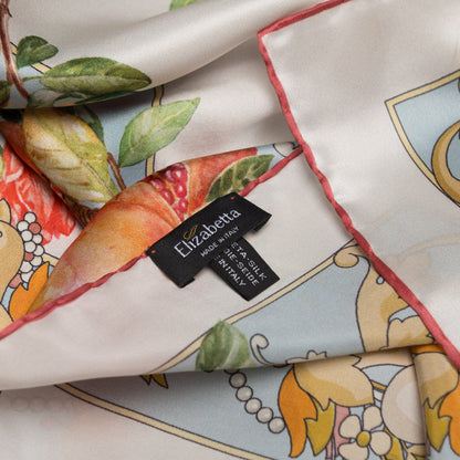 Melograno - Silk Foulard - Powder Blue - Solstik