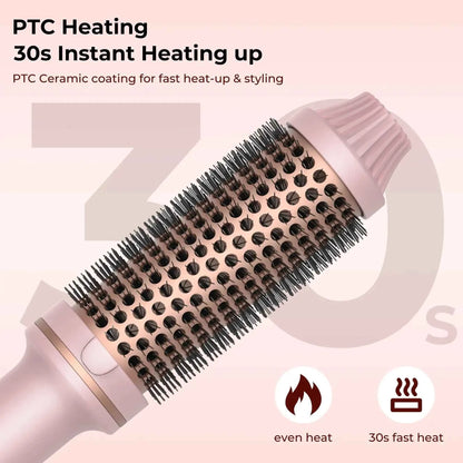 Solstik Professional Hair Curler Brush with Heat Control