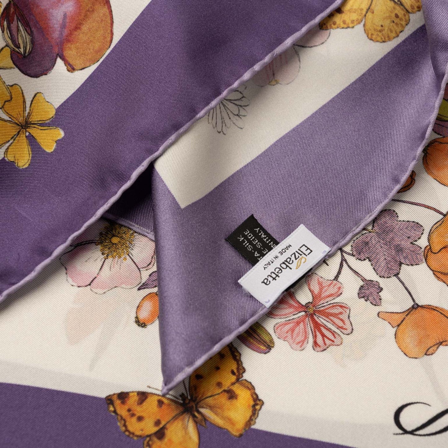 Flora - Silk Foulard - Violet - Solstik