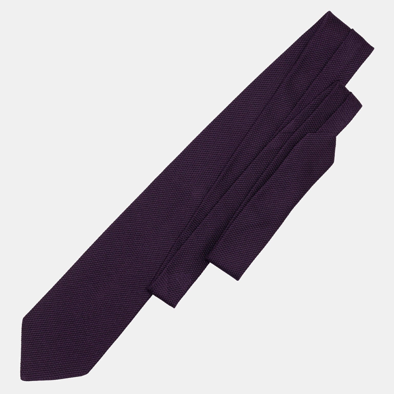 Plum - Silk Grenadine Tie - Solstik