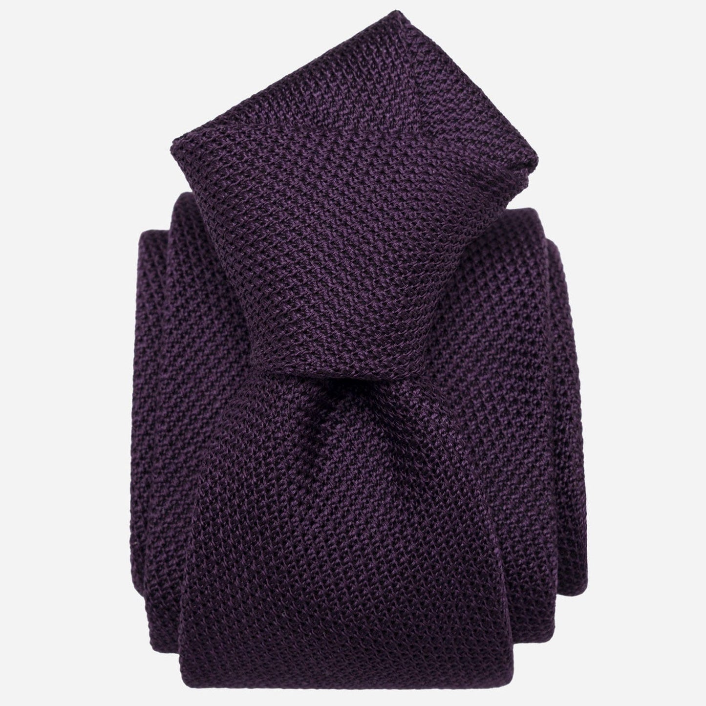 Plum - Silk Grenadine Tie - Solstik