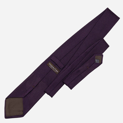 Plum - Silk Grenadine Tie - Solstik