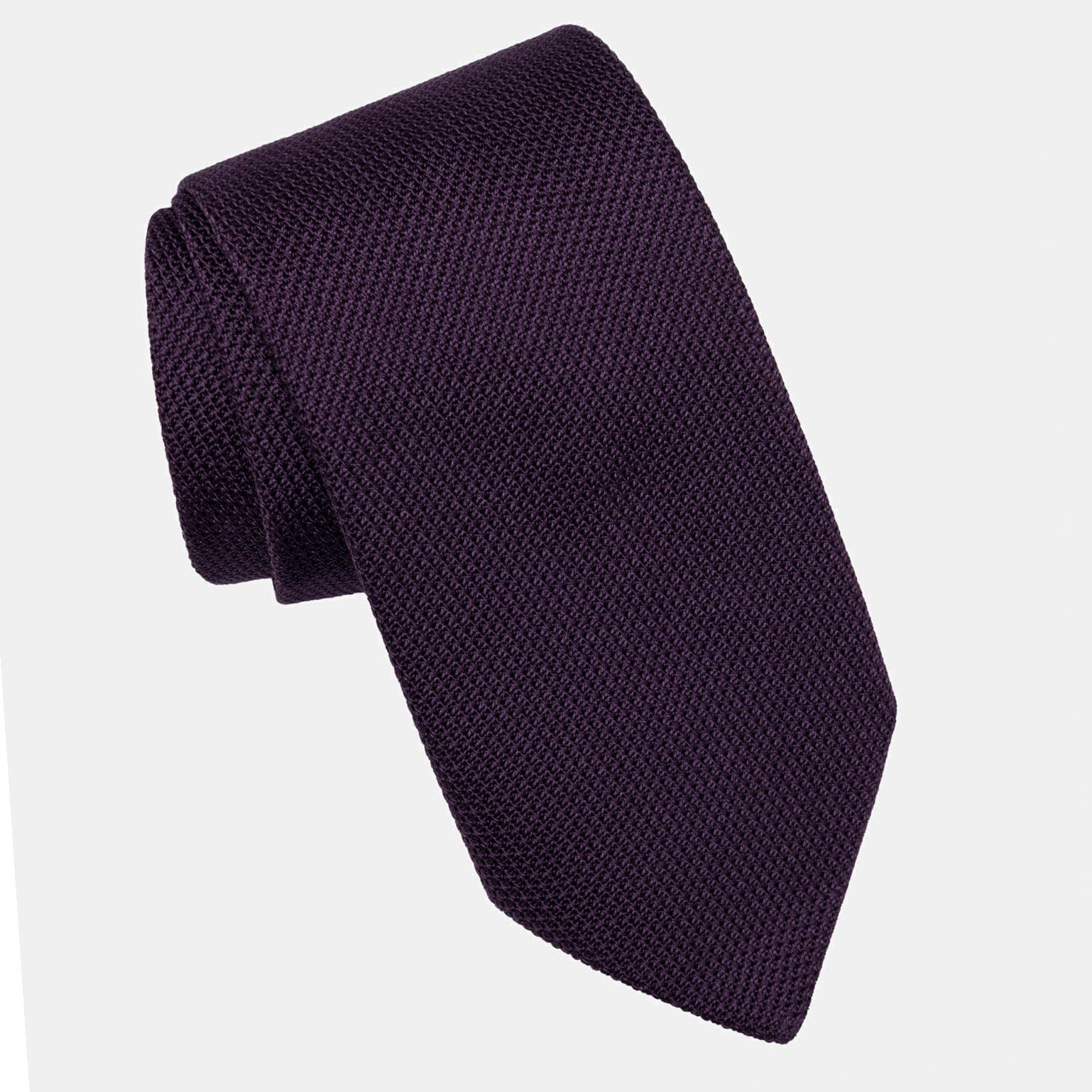Plum - Silk Grenadine Tie - Solstik