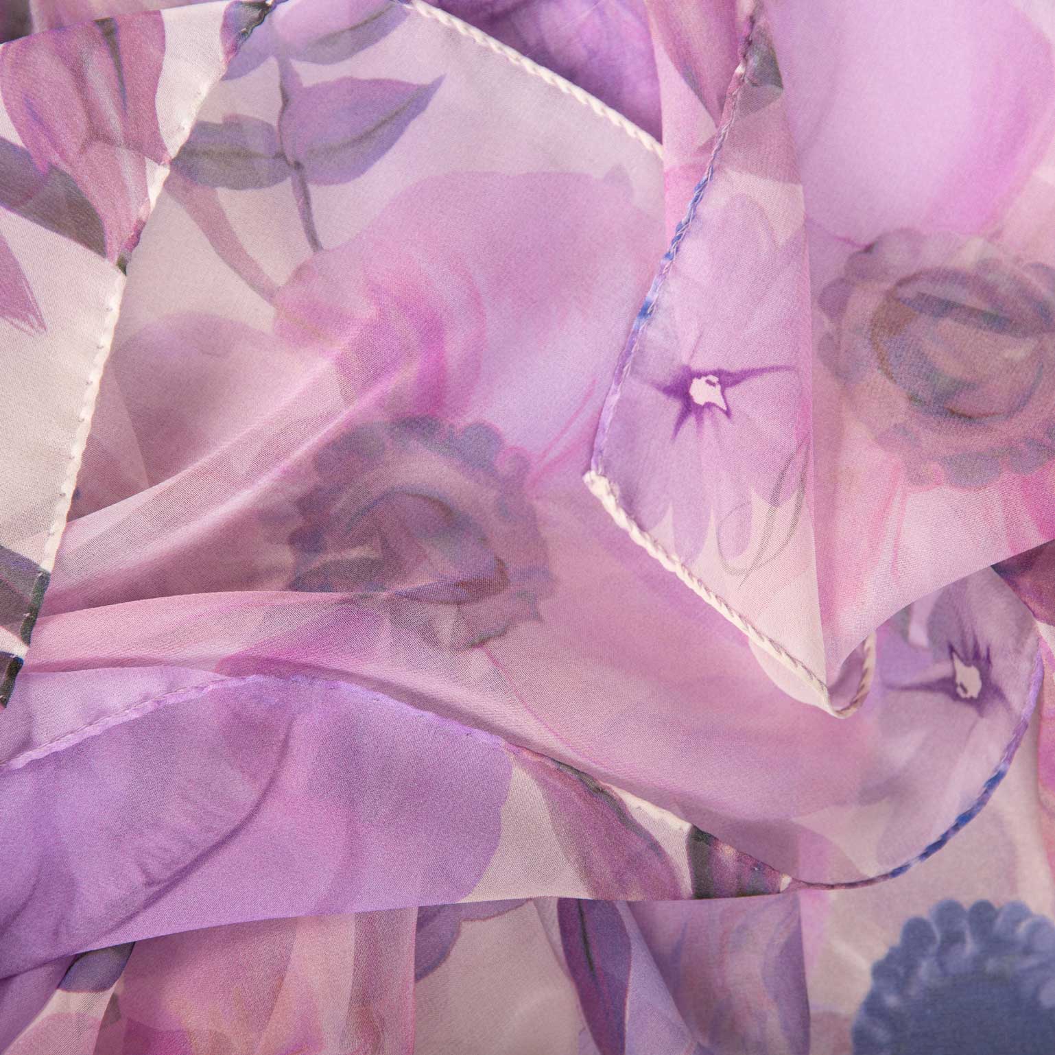 Campo de' Fiori - Long Silk Scarf - Lavender - Solstik