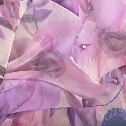 Campo de' Fiori - Long Silk Scarf - Lavender - Solstik