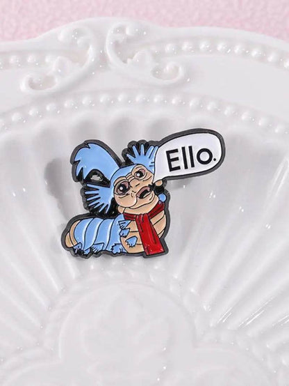 Cartoon Monster Design Brooch, Cute Cartoon Badge for Daily Clothing Decor, Trendy All-Match & Exquisite Brooch for Birthday Gift - Solstik