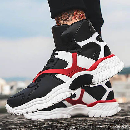 Men's High-Top Sneakers - Hip Hop Casual Style - Solstik