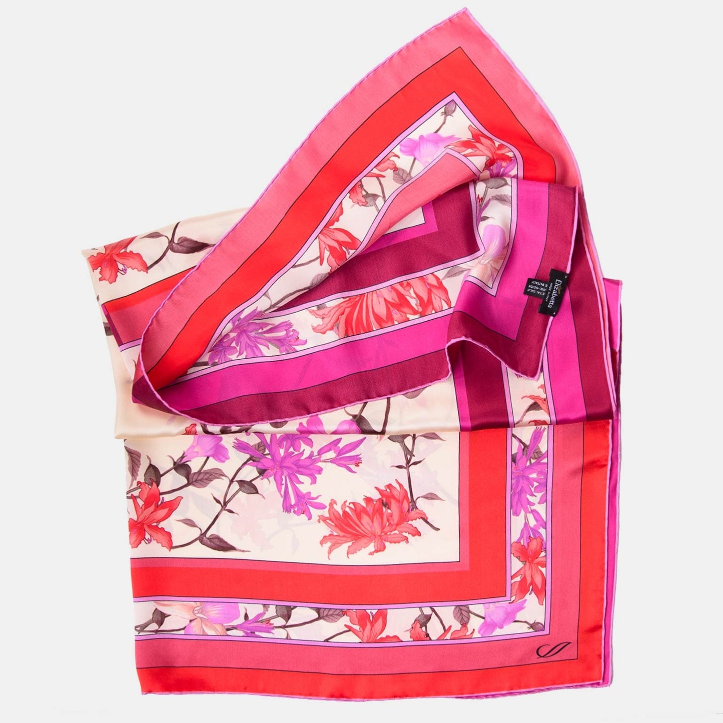 Serena - Silk Foulard - Fuchsia - Solstik