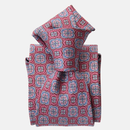 Veneto - Printed Silk Tie - Claret Red - Solstik