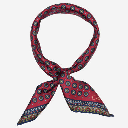 Toscana - Silk Neckerchief - Cranberry - Solstik