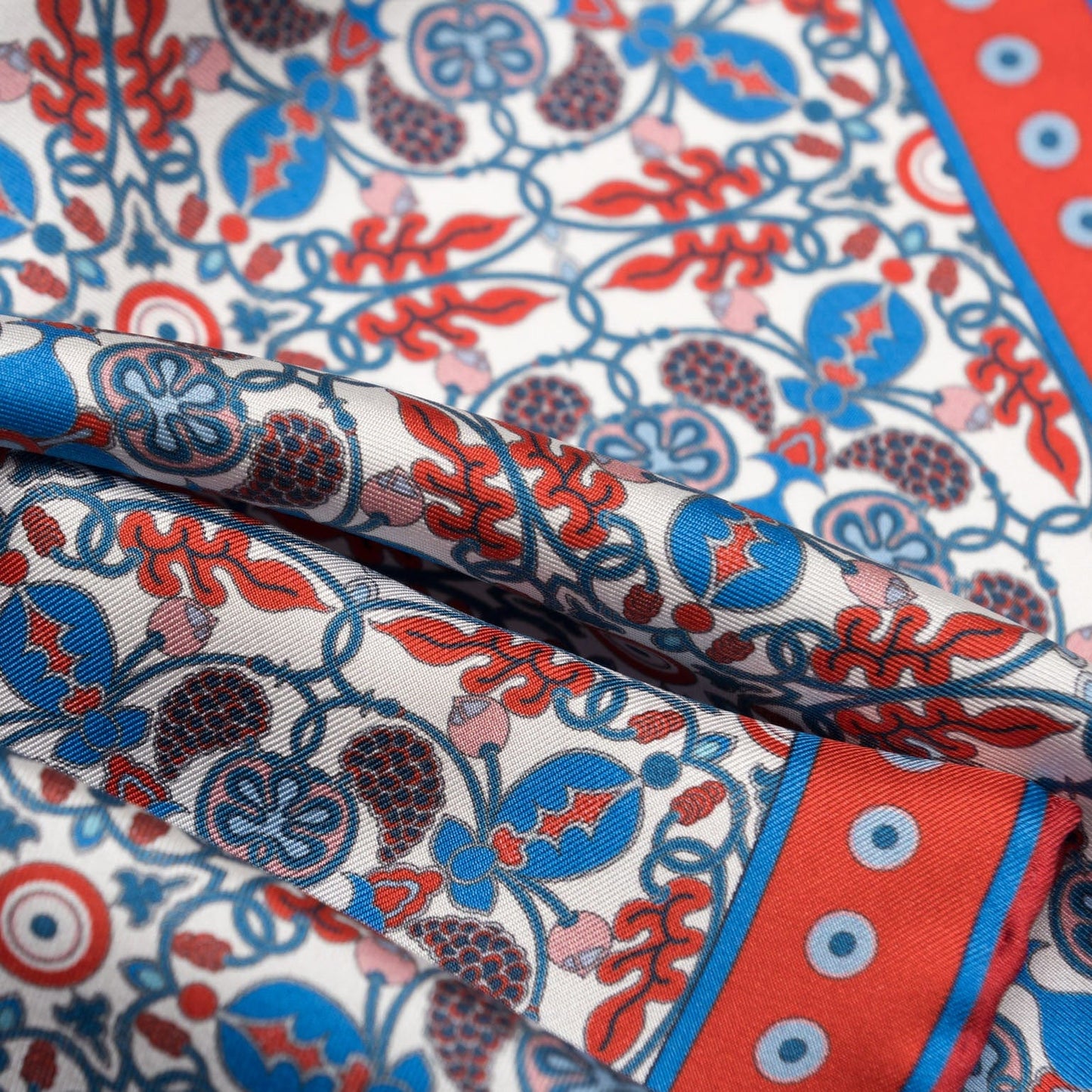 Nebbiolo - Silk Pocket Square - Red - Solstik