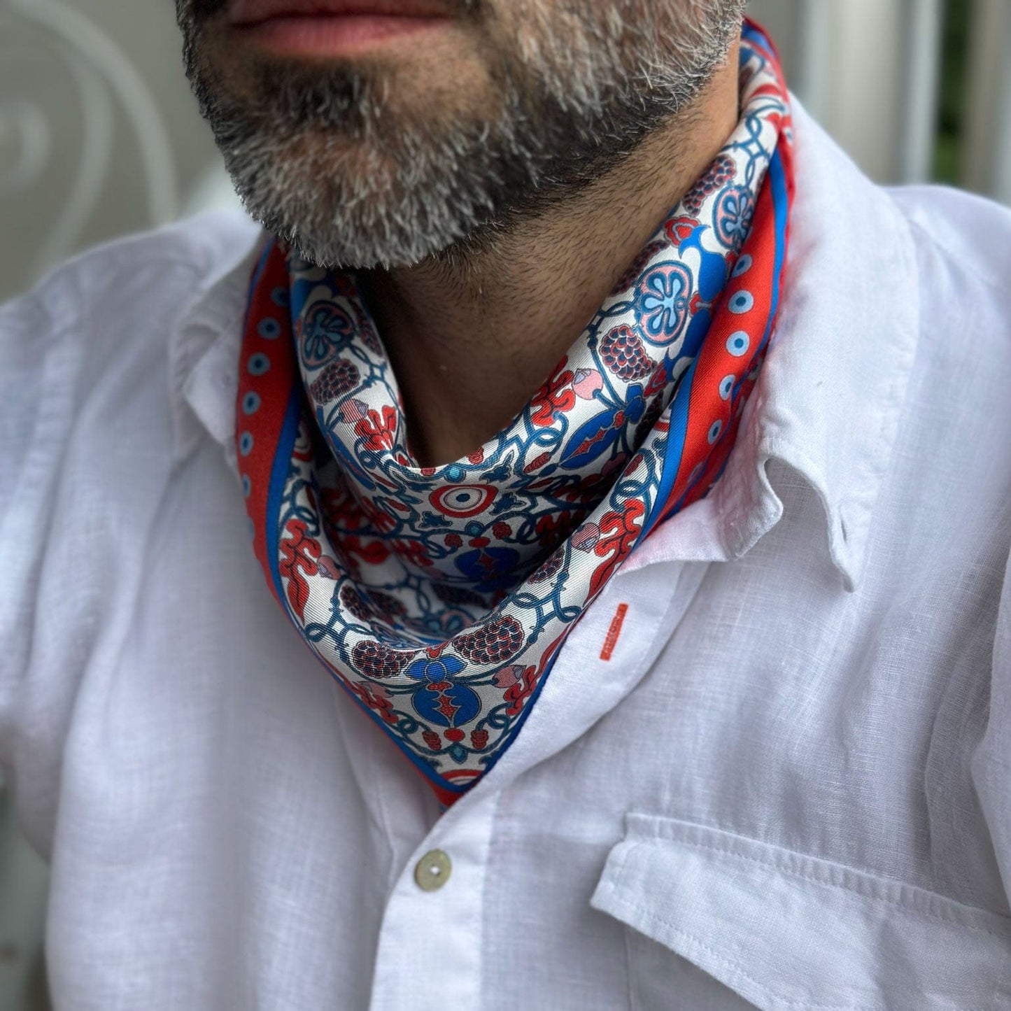 Barbaresco - Silk Neckerchief - Red - Solstik