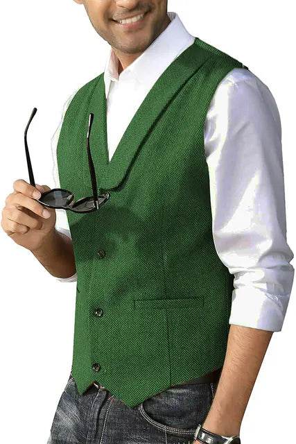 Men's Cashmere Blend Business Vest - Solstik