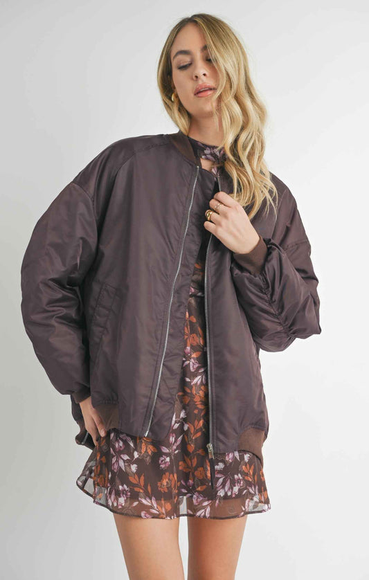 Mila Shirred Bomber