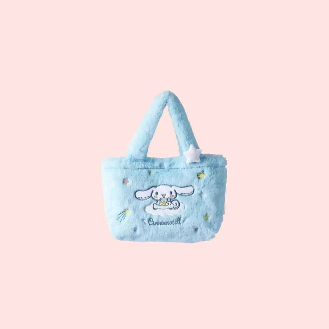 Girl's Plush Hello Kitty Handbag with Removable Strap
