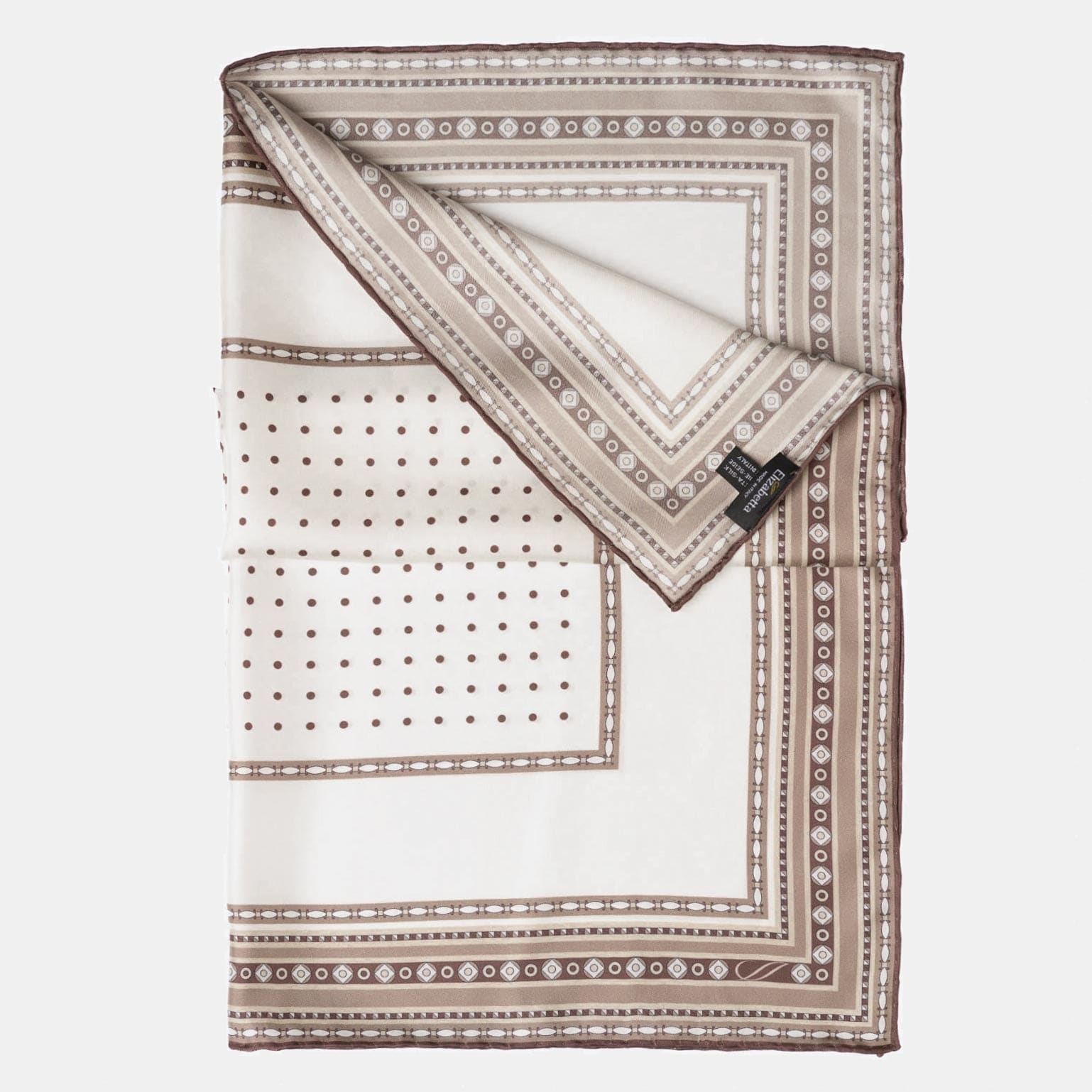 Pois - Silk Pocket Square - Sand - Solstik