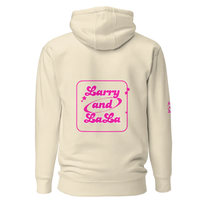 Solstik Bold Print Hoodie in White with Pink Design - Solstik #