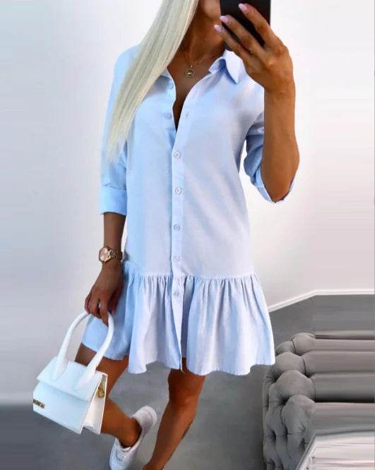Autumn Elegance Long Sleeve Dress - Solstik