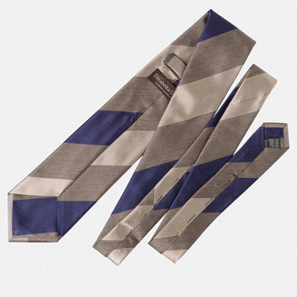 Conero - Silk Jacquard Tie - Taupe Grey - Solstik
