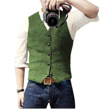 Cashmere/ Wool Blend Business/ Casual Luxury Vest - Solstik