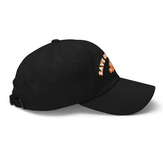 Save Our Seas Clownfish Dad hat: Pulls 4 pounds of ocean plastic! - Solstik