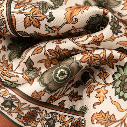 Ibiza - Silk Pocket Square - Terracotta - Solstik