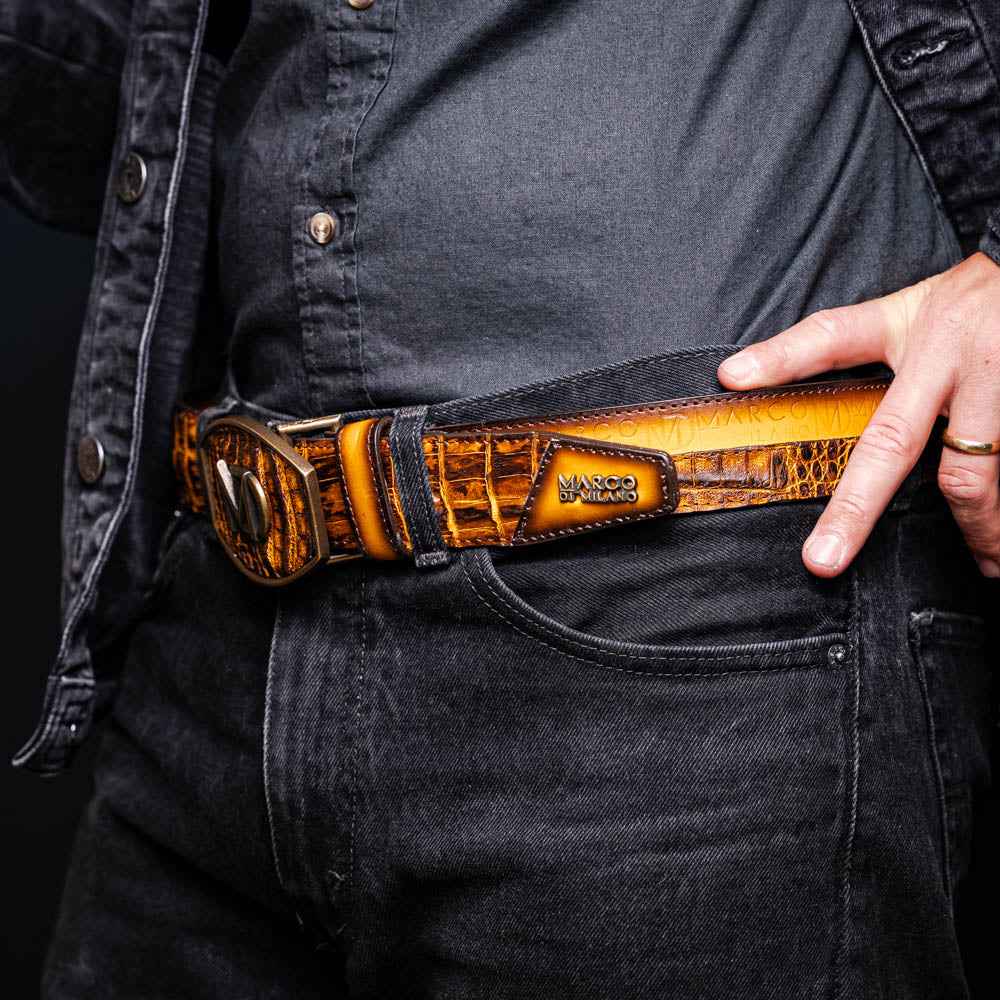Texas Belt Mustard / Brown