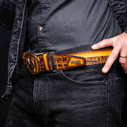Texas Belt Mustard / Brown