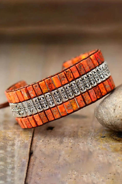Artisan Crafted Triple Stone Bracelet - Solstik