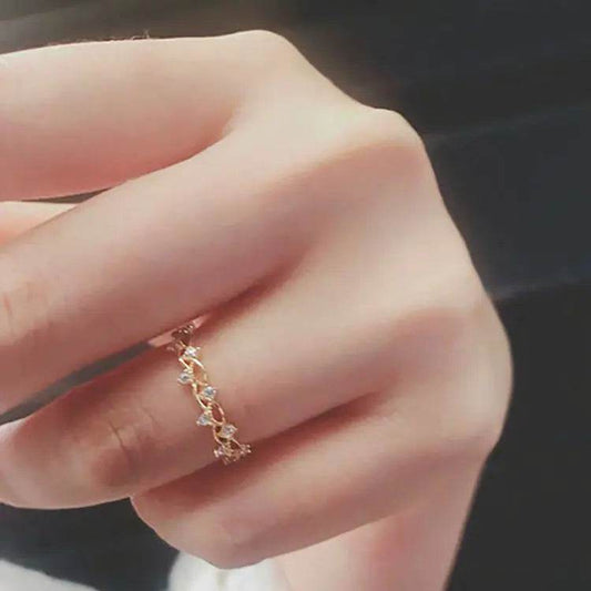 Light Luxury S925 Sterling Silver Fashion Ring - Solstik